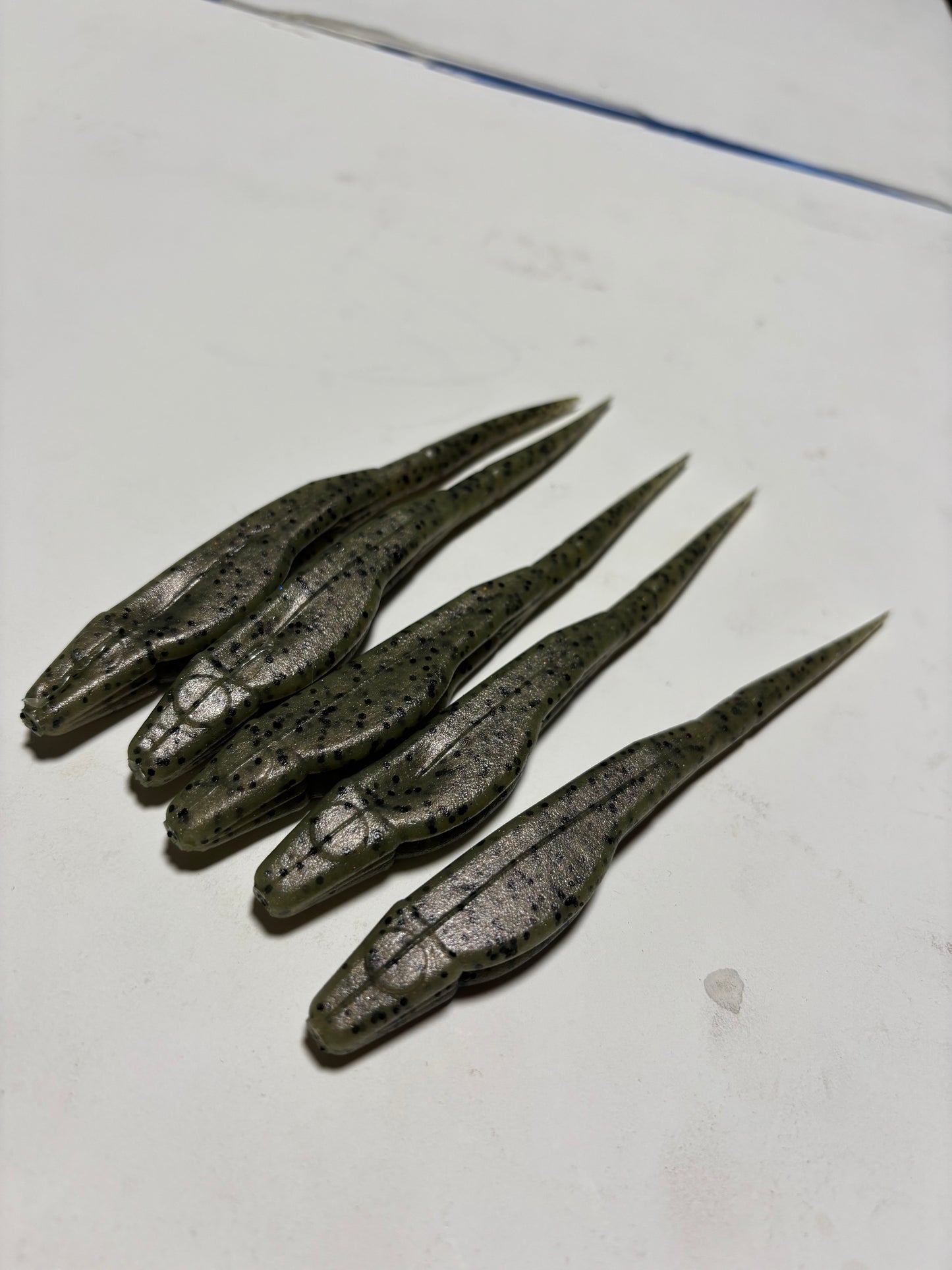 5” tadpole (straight tail fluke)